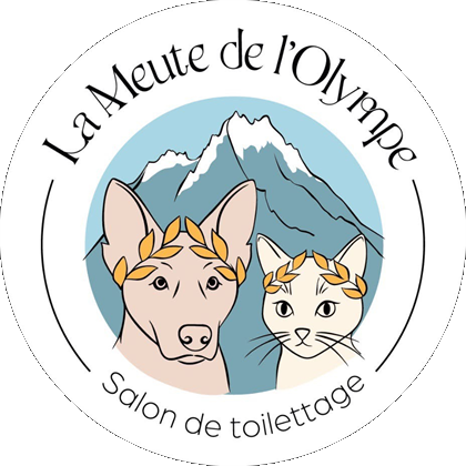 Logo La Meute de l'Olympe, salon de toilettage